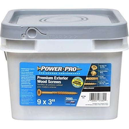 Hillman Wood Screw, #9, 3 in, Torx Drive 967788